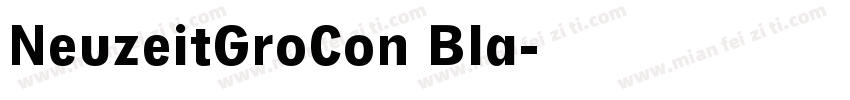 NeuzeitGroCon Bla字体转换